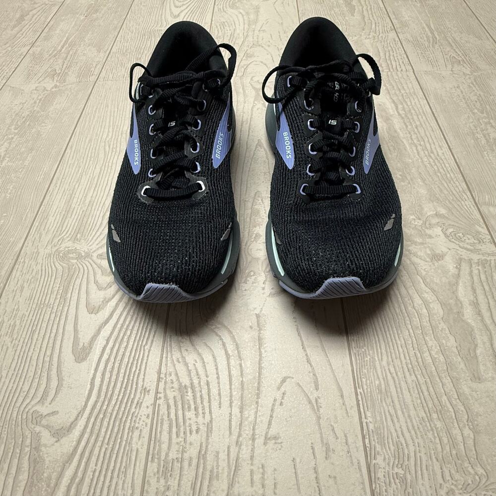 Brooks Ghost 15 Women’s Size 8 B Black Purple Neutral Cushion Running Shoes